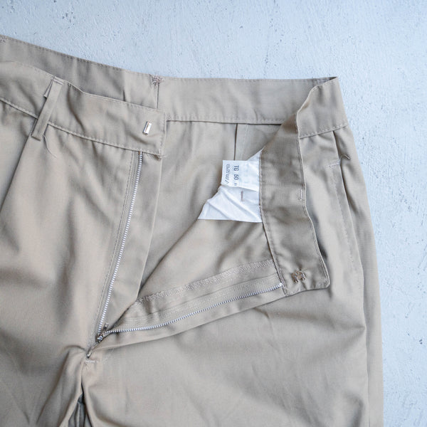 around 1980s Italian military two tuck shorts 'dead stock'　