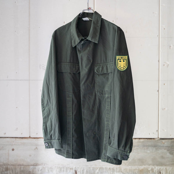 1980-90s Germany police light fabric jacket 'black dyed'