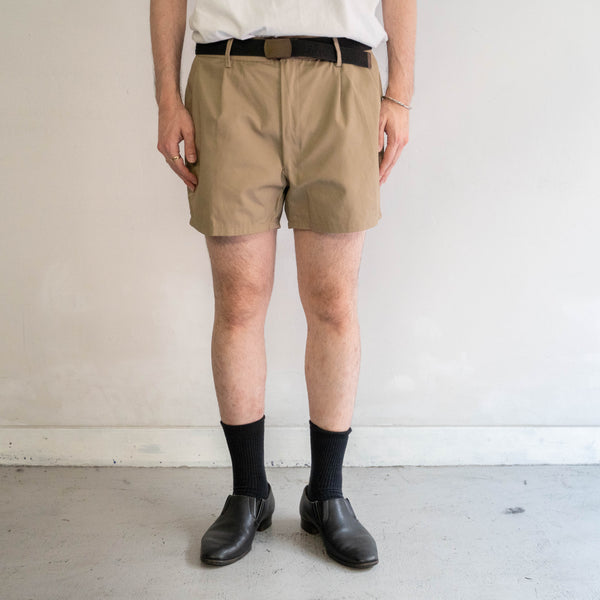 around 1980s Italian military two tuck shorts 'dead stock'　