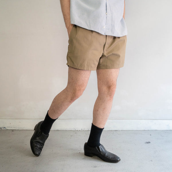 around 1980s Italian military two tuck shorts 'dead stock'　