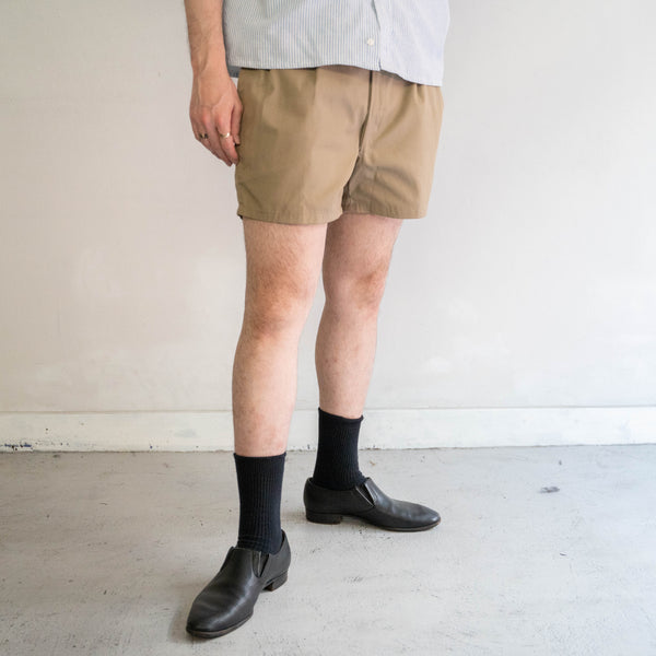 around 1980s Italian military two tuck shorts 'dead stock'　