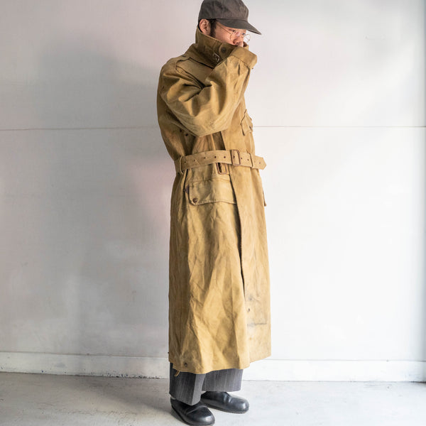 1940s British military dispatch motor cycle coat