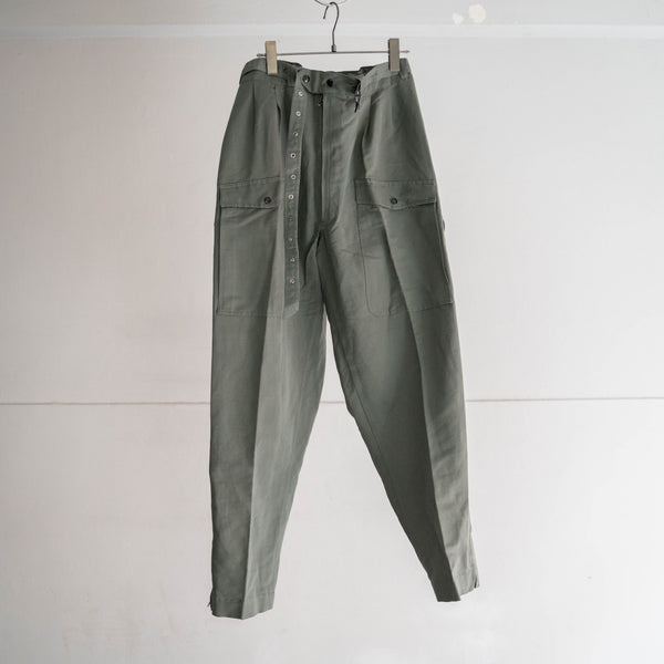 1960-70s Italian military helicopter crew pants -with belt- 'dead stock' -1