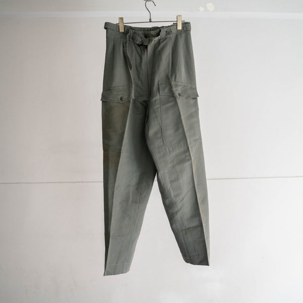 1960-70s Italian military helicopter crew pants -with belt- 'dead stock' -2