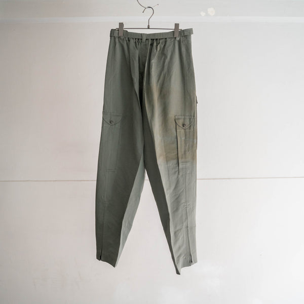 1960-70s Italian military helicopter crew pants -with belt- 'dead stock' -2