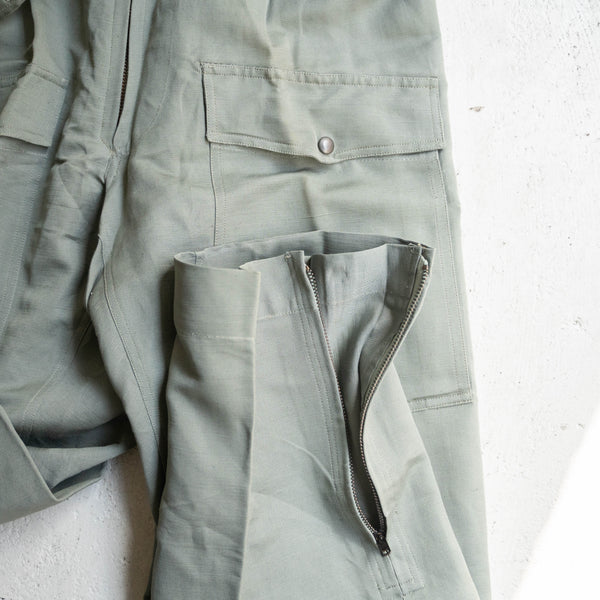 1960-70s Italian military helicopter crew pants -with belt- 'dead stock' -2