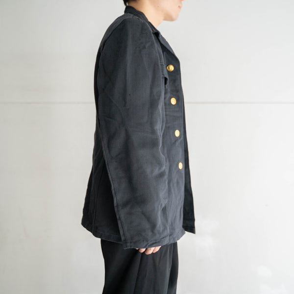 1940s German military gray HBT stand collar jacket 'dead stock'
