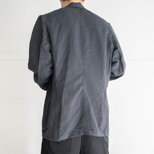 1940s German military gray HBT stand collar jacket 'dead stock'