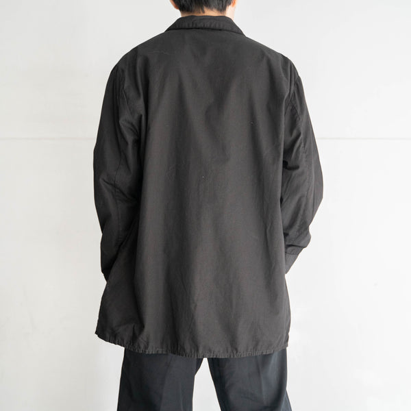 1990s pajama shirt -black dyed-