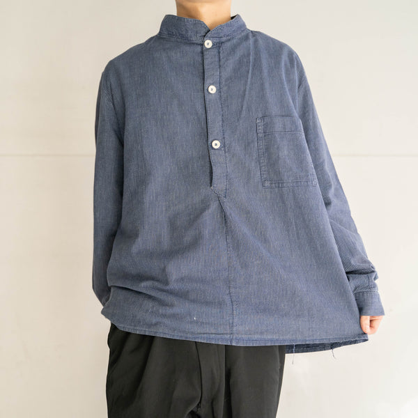 around 1960s Europe stand collar smock shirt jacket
