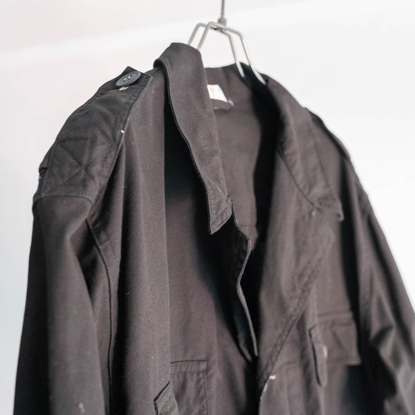 around 1970s French china hunting jacket 'dead stock' 'black dyed'