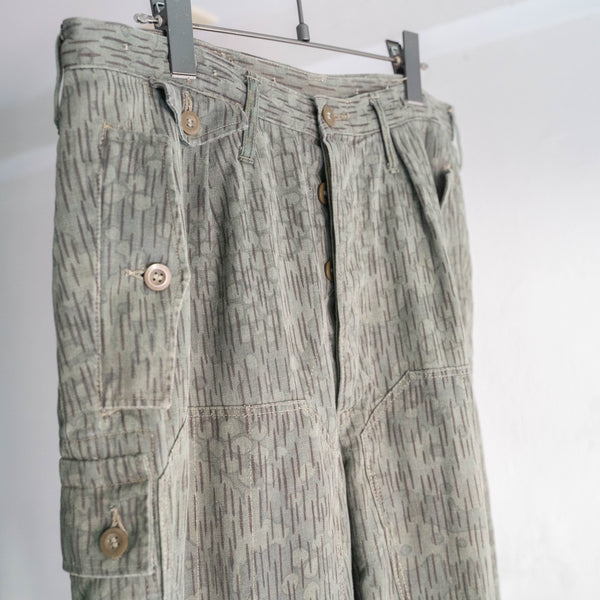 1980s czech military rain drop camo parachute pants