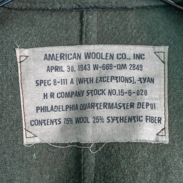 “VINTAGE REMAKE” 1940s US military wool blanket fabric work jacket