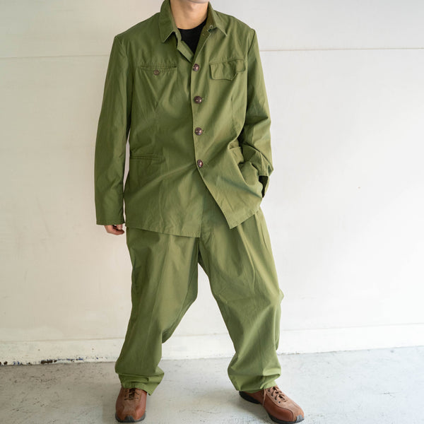 1980s Japan vintage light green military jacket 'dead stock'