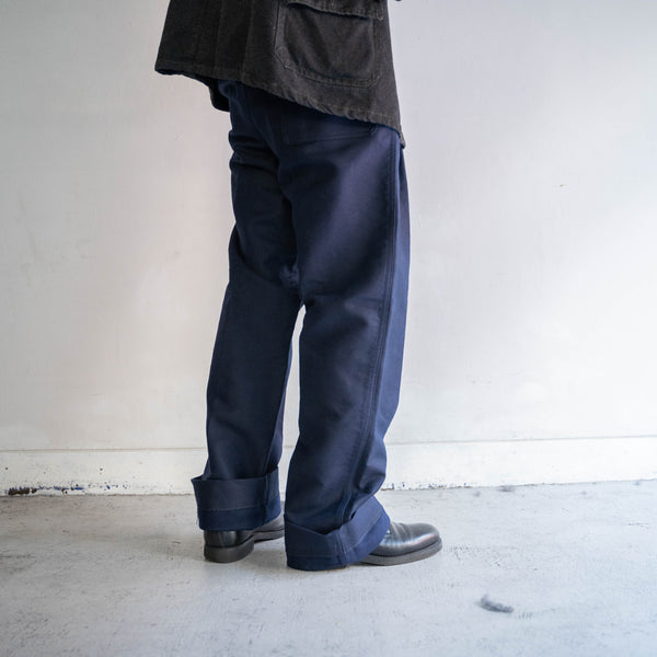 1970s Italy dark navy work pants 'dead stock'