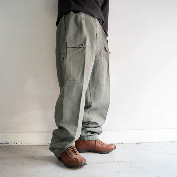 1960-70s Italian military helicopter crew pants -with belt- 'dead stock' -1