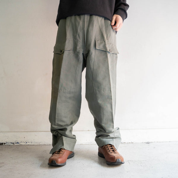1960-70s Italian military helicopter crew pants -with belt- 'dead stock' -2