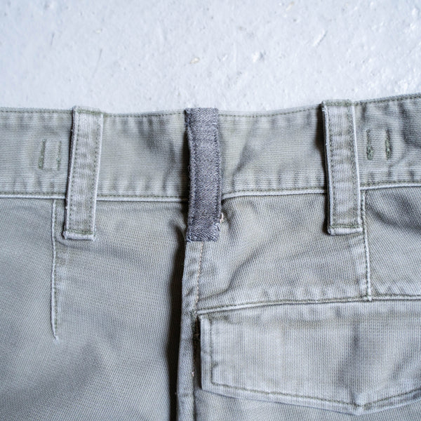 1960s German military german moleskin cargo pants 'with flap pockets'