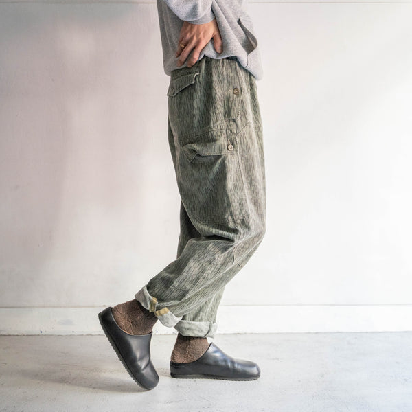 1980s czech military rain drop camo parachute pants