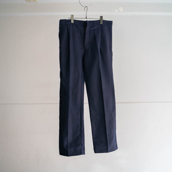 1970s Italy dark navy work pants 'dead stock'