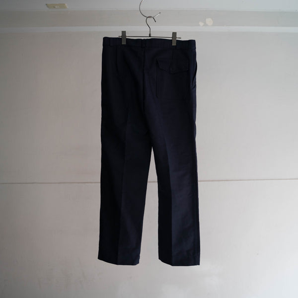 1970s Italy dark navy work pants 'dead stock'
