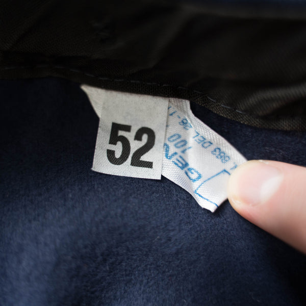 1970s Italy dark navy work pants 'dead stock'