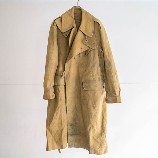 1940s British military dispatch motor cycle coat