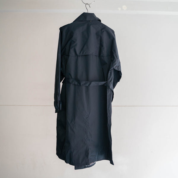 1970s Italian military navy nylon trench coat 'dead stock'