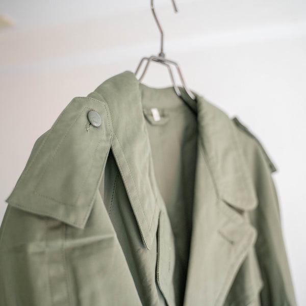 1970s Italian military green trench coat 'mint condition' -2
