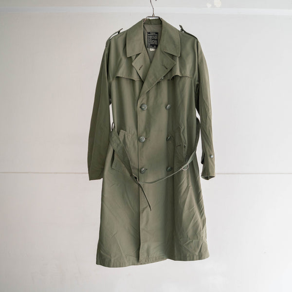 1970s Italian military green trench coat -1