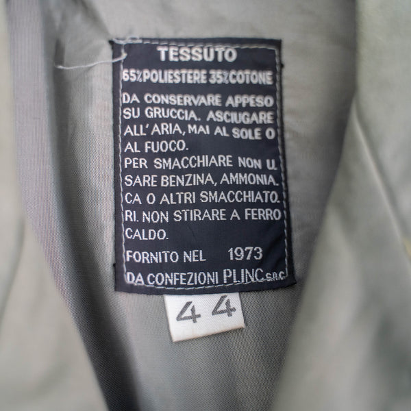 1970s Italian military green trench coat -1