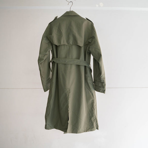 1970s Italian military green trench coat -1