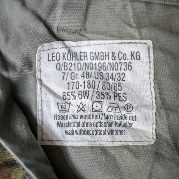 1990s German military camouflage cargo pants -strange type-