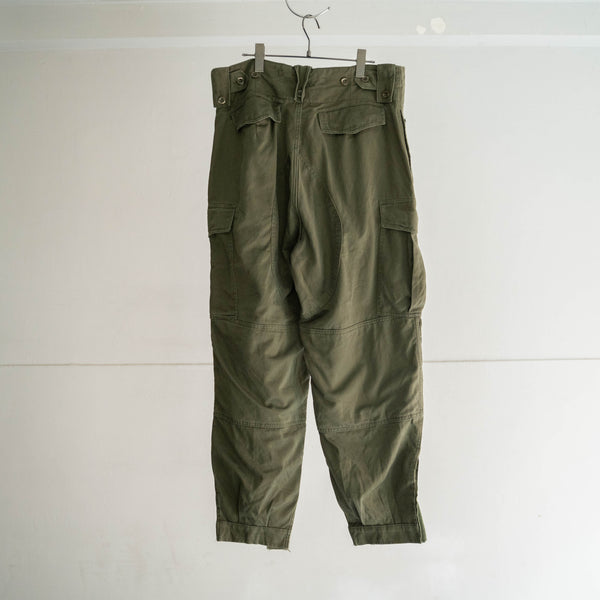 1980s Belgium military cargo pants with magazine pocket