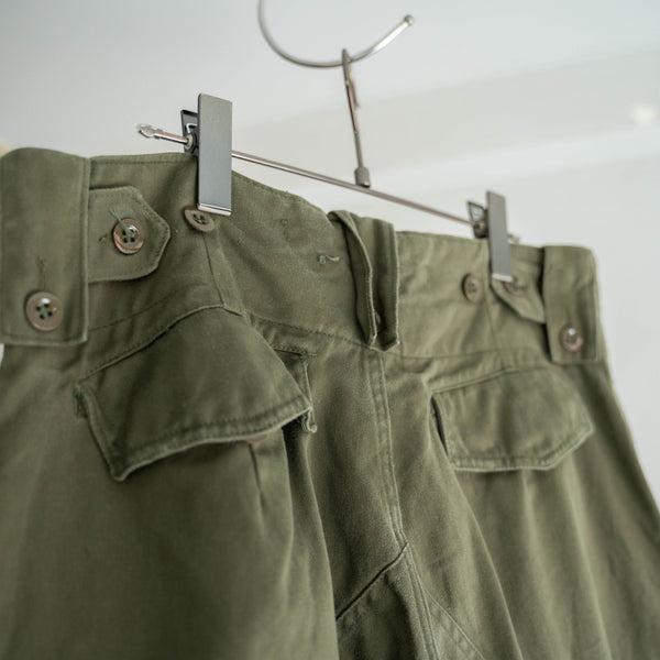 1980s Belgium military cargo pants with magazine pocket