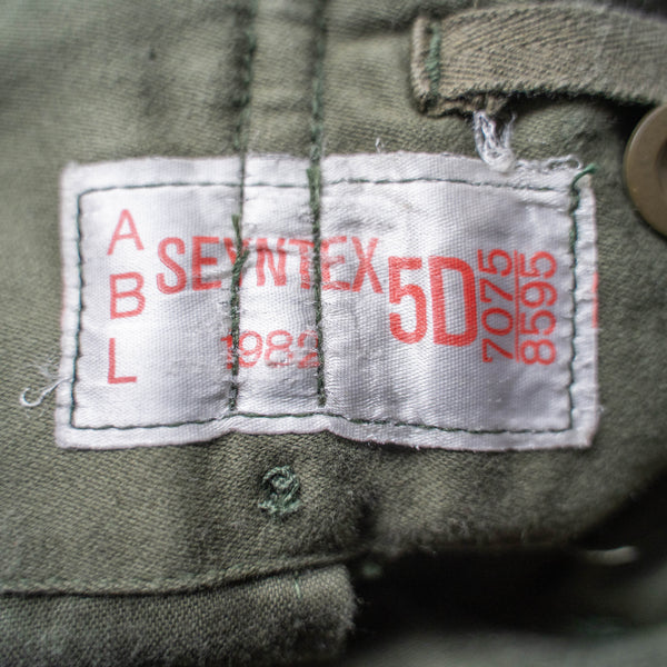 1980s Belgium military cargo pants with magazine pocket
