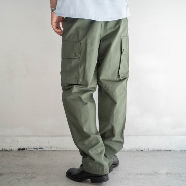 around 1980s French military cargo pants -strange front pocket- 'dead stock'