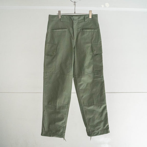 around 1980s French military cargo pants -strange front pocket- 'dead stock'