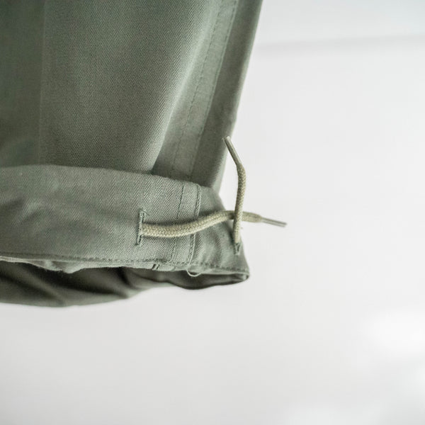 around 1980s French military cargo pants -strange front pocket- 'dead stock'