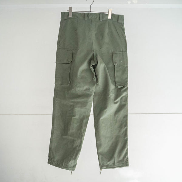 around 1980s French military cargo pants -strange front pocket- 'dead stock'
