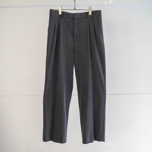 around 1980s Japan vintage black poly 100 weavy pants