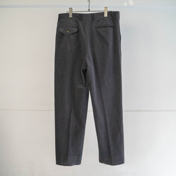 around 1980s Japan vintage black poly 100 weavy pants