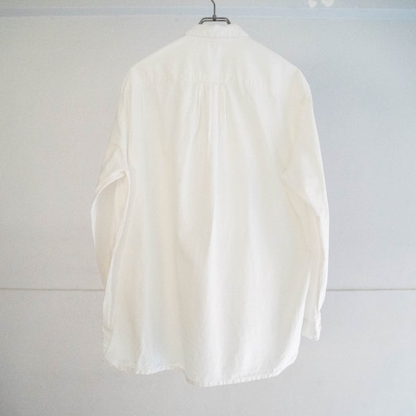 around 1980s Germany white cotton smock  -with chin strap-
