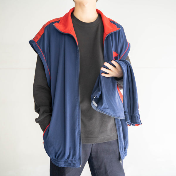 1980-90s France fireman track jacket -detachable arms-