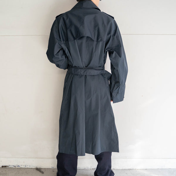 1970s Italian military navy nylon trench coat 'dead stock'