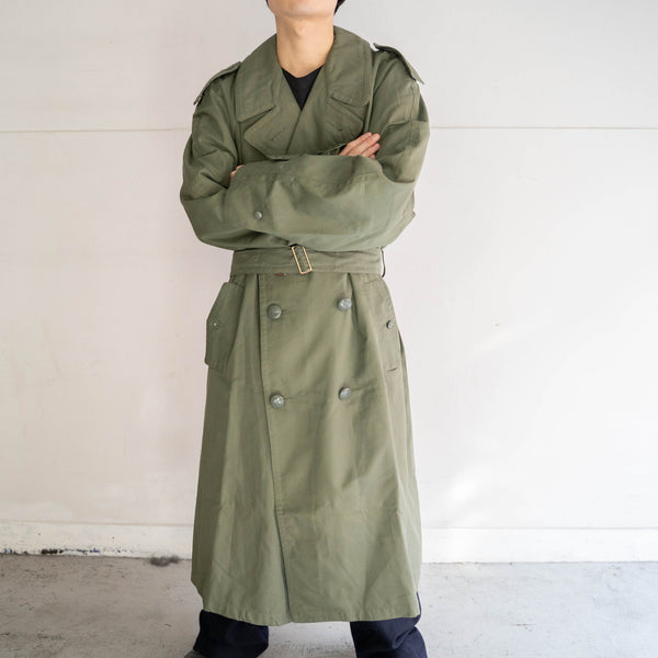 1970s Italian military green trench coat 'mint condition' -2