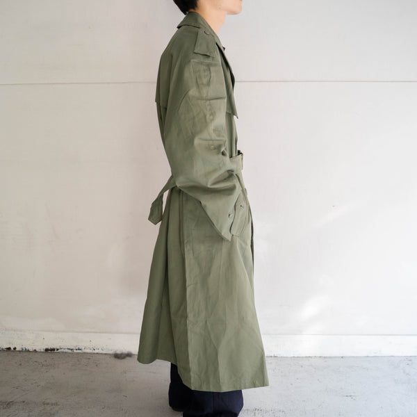 1970s Italian military green trench coat 'mint condition' -2