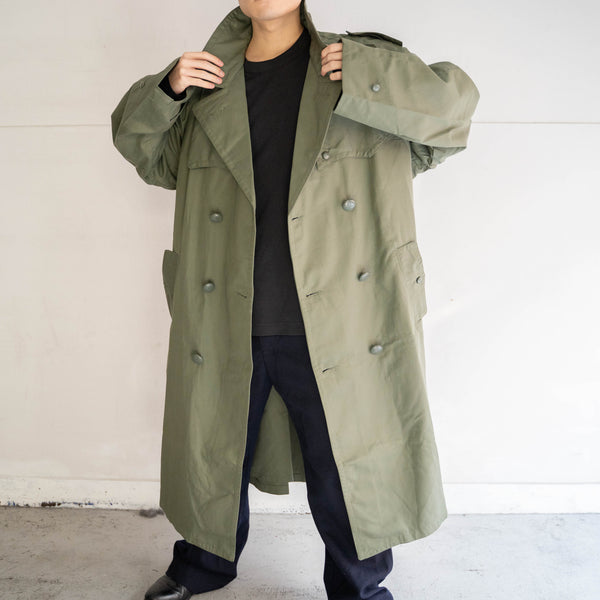 1970s Italian military green trench coat 'mint condition' -2