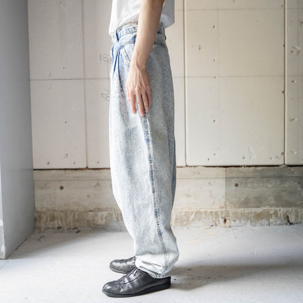 around1990s chemical wash 5 tuck tapered pants