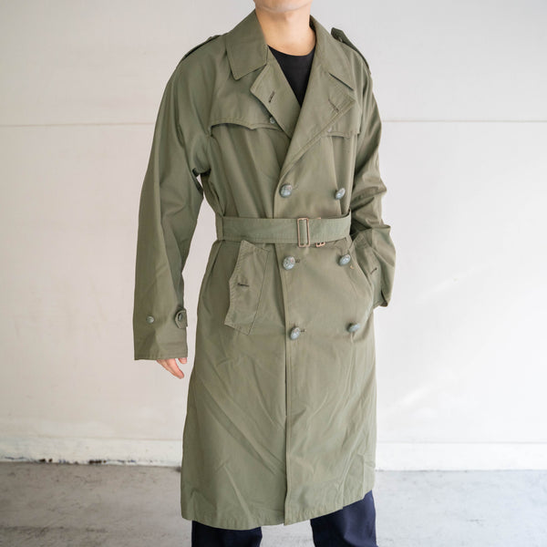 1970s Italian military green trench coat -1
